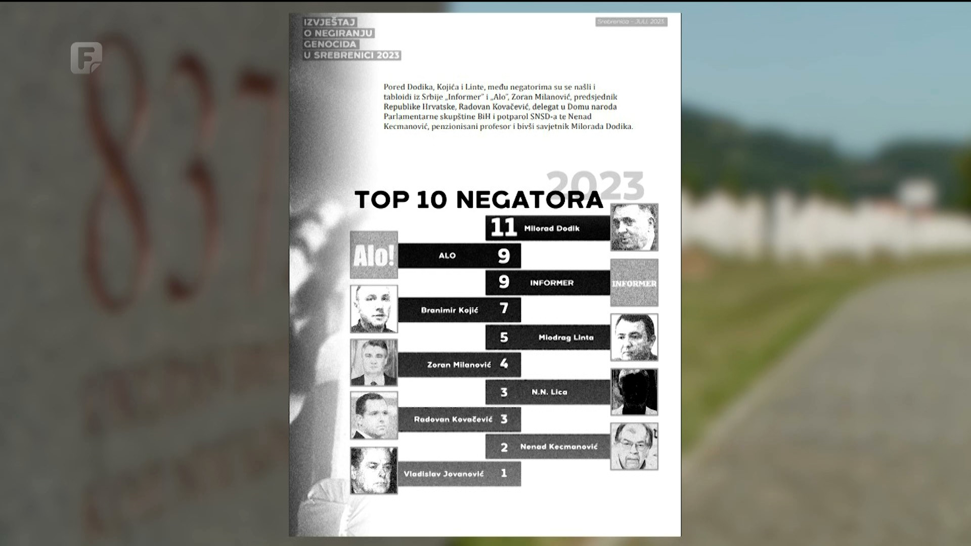 Manje je negiranja genocida, ali nema ni optužnica